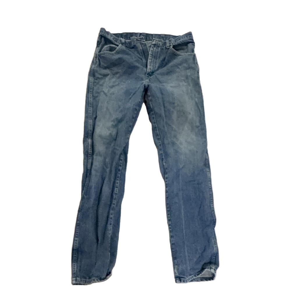 Rustler Denim Jeans Men's 34x34 Blue Straight Leg 100% Cotton